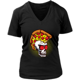 Funny Punk Rock T-shirt, Gift for Punk Rocker, Punk Rock Pizza Skull, Punk Gift T-shirt, Skull T-shirt