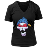 Funny Skull T-shirt, Punk Skull Shirt, Gift for Punk Rocker, Skull in Cap T-shirt