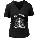 Meditation T-shirt, Funny Meditation Gift, Skeleton Meditation Shirt, Skeleton Yoga Shirt, Funny Yoga Gift