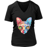 Rainbow Cat T-shirt, Egyptian Cat Shirt, Hairless Cat T-shirt, Gift for Cat Lover, Hairless Cat Owner Gift