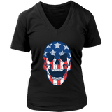 Skull Flag T-shirt, Skull Flag Gift, American Flag Skull, American Flag Gift, Skull T-shirt