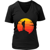 Hiker T-shirt, Gift for Hiker, Hiking Shirt, T-shirt for Hiker, Hiker at Sunset T-shirt