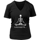 Funny Meditation T-shirt, Gift for Meditation, Namaste T-shirt, Meditation Skeleton Shirt, Funny Skeleton Shirt