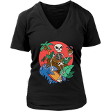 Funny Surfer T-shirt, Surfing Skeleton Shirt, Gift for Surfer, Surfer T-shirt