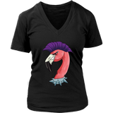 Funny Punk Rock T-shirt, Gift for Punk Rocker, Punk Rock Flamingo, Funny Flamingo Shirt