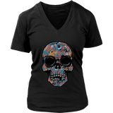 Paisley Skull T-shirt, Flowering Skull Shirt