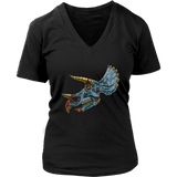 Dinosaur T-shirt, Metal Triceratops T-shirt, Gift of Triceratops, Triceratops Shirt, Metal Triceratops Shirt