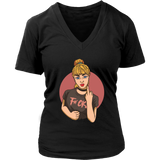 Riot Girl Shirt, Rebellious T-shirt, Girl Giving the Finger T-shirt, Rebel Girl Gift, F-you Shirt