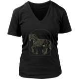 Vitruvian Horse T-shirt, Da Vinci Horse Shirt