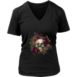 Floral Skull T-shirt, Skull Gift, Skull Shirt, Skull T-shirt, Floral Skull Gift