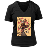 Samurai T-shirt, Japanese style T-shirt, Lucky Lemur in Japan Shirt