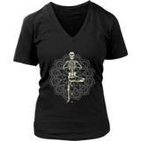 Yoga T-shirt, Chakras T-shirt, Meditation and Yoga Shirt, Yoga Pose Skeleton T-shirt