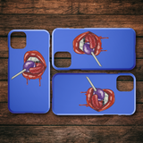 Lollipop Lips iPhone Case - Blue