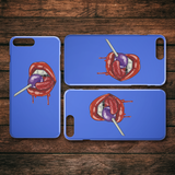 Lollipop Lips iPhone Case - Blue