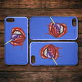 Lollipop Lips iPhone Case - Blue