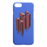 Melting Houses iPhone Case - Blue