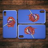 Lollipop Lips iPhone Case - Blue