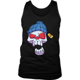 Funny Skull T-shirt, Punk Skull Shirt, Gift for Punk Rocker, Skull in Cap T-shirt