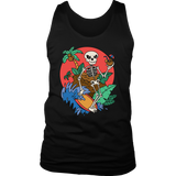 Funny Surfer T-shirt, Surfing Skeleton Shirt, Gift for Surfer, Surfer T-shirt