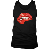 Biting Lip T-shirt, Gift for Rocky Horror Fan, Bitten Lip Shirt