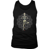 Yoga T-shirt, Chakras T-shirt, Meditation and Yoga Shirt, Yoga Pose Skeleton T-shirt