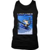 Skiing T-shirt, Funny Skiing T-shirt, Shirt for Skier, Lucky Lemur T-shirt, Gift for Skier