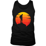 Hiker T-shirt, Gift for Hiker, Hiking Shirt, T-shirt for Hiker, Hiker at Sunset T-shirt