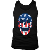 Skull Flag T-shirt, Skull Flag Gift, American Flag Skull, American Flag Gift, Skull T-shirt