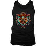 Lion's Head T-shirt, Lion Gift, Lion Shirt, Colorful Lion Head Shirt, Lion T-shirt