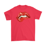 Biting Lip T-shirt, Gift for Rocky Horror Fan, Bitten Lip Shirt