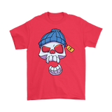 Funny Skull T-shirt, Punk Skull Shirt, Gift for Punk Rocker, Skull in Cap T-shirt