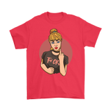 Riot Girl Shirt, Rebellious T-shirt, Girl Giving the Finger T-shirt, Rebel Girl Gift, F-you Shirt