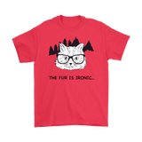 Hipster Cat T-shirt, Gift for Hipster, Ironic Cat Shirt, Shirt for Cat Lover, Hipster Cat Shirt