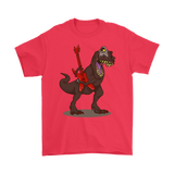 T-Rex Rocks T-shirt, Gift for Musician, Shirt for Guitarist, Dinosaur Rock Star T-shirt