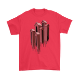 Melting Houses T-shirt, Unusual Gift Shirt, Melting Houses Shirt