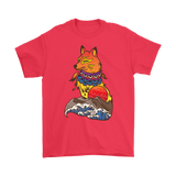 Fox T-shirt, Japanese Art Gift, Japanese Fox Shirt, Fox Gift, Shirt for Fox Lover