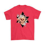 Skull & Flowers T-shirt, Skull and Flowers Gift, BoHo Skull Shirt