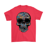 Paisley Skull T-shirt, Flowering Skull Shirt