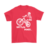 Gift for Mountain Biker, Funny Shirt for Bike Rider, Bike Riding Skeleton T-shirt, Funny Skeleton Shirt