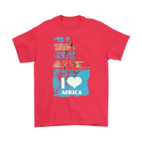 I Love Africa T-shirt, Rhino Gift, Rhino T-shirt, Rhinoceros T-shirt, Africa Shirt