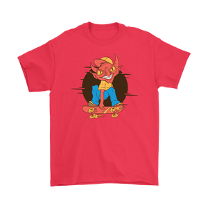 Funny Skater T-shirt, Gift for Skateboarder, Devil on a Skateboard T-shirt, Funny Skateboard gift