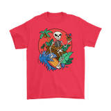 Funny Surfer T-shirt, Surfing Skeleton Shirt, Gift for Surfer, Surfer T-shirt