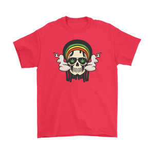 420 T-shirt, Rastafarian Skull Smoking Weed Shirt, Weed Smoking Skull T-shirt, 420 Gift, 420 Gift T-shirt