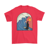 Funny Surfing T-shirt, Grim Reaper Shirt, Funny Gift for Surfer, Grim Reaper Surfing Shirt, Surfer Gift