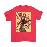 Samurai T-shirt, Japanese style T-shirt, Lucky Lemur in Japan Shirt