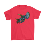 Dinosaur T-shirt, Metal Triceratops T-shirt, Gift of Triceratops, Triceratops Shirt, Metal Triceratops Shirt