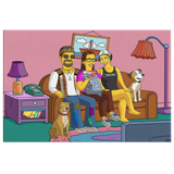 Ferris Family Christmas Portrait - Simpsons