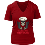 Gift for Chef, Chef with Attitude T-shirt, Skull Shirt for Chef, Chef Skull Shirt