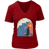 Funny Surfing T-shirt, Grim Reaper Shirt, Funny Gift for Surfer, Grim Reaper Surfing Shirt, Surfer Gift