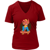 Funny Skater T-shirt, Gift for Skateboarder, Devil on a Skateboard T-shirt, Funny Skateboard gift